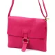 Luka 26-087 magenta női bőr oldaltáska, crossbody 25 x 20 x 4 cm