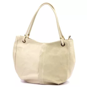 Luka 26-089 bézs női bőr válltáska 42 x 31 x 16 cm