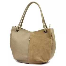 Luka 26-089 taupe női bőr válltáska 42 x 31 x 16 cm