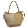 Luka 26-089 taupe női bőr válltáska 42 x 31 x 16 cm