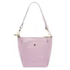 Luka 26-018 pasztell lila női bőr válltáska oldalpántal 21 x 20 x 11 cm