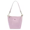Luka 26-018 pasztell lila női bőr válltáska oldalpántal 21 x 20 x 11 cm