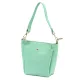 Luka 26-018 türkiz női bőr válltáska oldalpánttal 21 x 20 x 11 cm