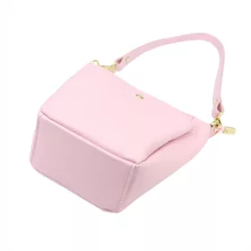   Luka 26-018 rózsaszín női bőr válltáska oldalpánttal 21 x 20 x 11 cm