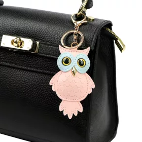 Florence BRE-9 OWL púder női bőr kulcstartó 9 x 6 x 2 cm