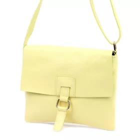   Luka 26-087 halvány sárga női bőr oldaltáska, crossbody 25 x 20 x 4 cm