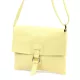 Luka 26-087 halvány sárga női bőr oldaltáska, crossbody 25 x 20 x 4 cm