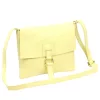 Luka 26-087 halvány sárga női bőr oldaltáska, crossbody 25 x 20 x 4 cm