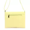 Luka 26-087 halvány sárga női bőr oldaltáska, crossbody 25 x 20 x 4 cm