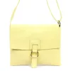 Luka 26-087 halvány sárga női bőr oldaltáska, crossbody 25 x 20 x 4 cm