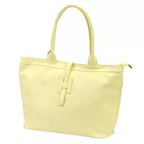  Luka 25-007 2w1 pasztell sárga női bőr válltáska, shopper 42 x 28 x 16 cm