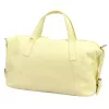 Luka 26-091 halvány sárga női bőr kézitáska, utazótáska 47 x 28 x 17 cm