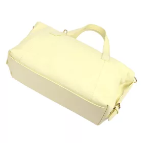   Luka 26-091 halvány sárga női bőr kézitáska, utazótáska 47 x 28 x 17 cm