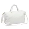 Luka 26-091 fehér női bőr kézitáska, utazótáska 47 x 28 x 17 cm