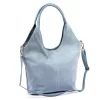 Luka 26-013 kék női bőr kézitáska, oldalpánttal 39 x 33 x 12 cm