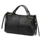 Camilla PREMIUM 10.008 fekete női bőr kézitáska, oldalpánttal 35 x 23 x 16 cm