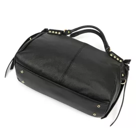   Camilla PREMIUM 10.008 fekete női bőr kézitáska, oldalpánttal 35 x 23 x 16 cm