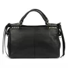 Camilla PREMIUM 10.008 fekete női bőr kézitáska, oldalpánttal 35 x 23 x 16 cm