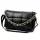 Camilla PREMIUM 10.011 fekete női bőr oldaltáska, láncos kézi fogóval 33 x 20 x 12 cm
