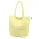 Luka 26-084 halvány sárga női bőr válltáska, shopper 40 x 37 x 13 cm