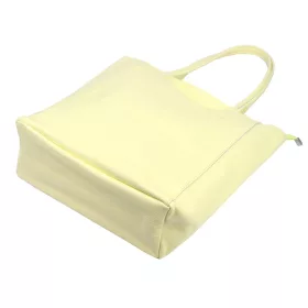   Luka 26-084 halvány sárga női bőr válltáska, shopper 40 x 37 x 13 cm