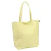 Luka 26-084 halvány sárga női bőr válltáska, shopper 40 x 37 x 13 cm
