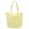 Luka 26-084 halvány sárga női bőr válltáska, shopper 40 x 37 x 13 cm