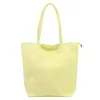 Luka 26-084 halvány sárga női bőr válltáska, shopper 40 x 37 x 13 cm