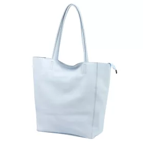   Luka 26-084 babakék női bőr válltáska, shopper 40 x 37 x 13 cm