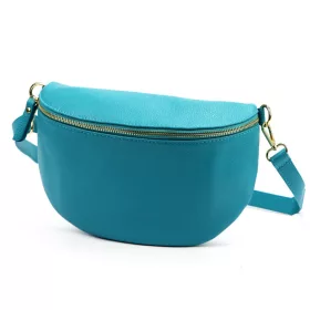   Luka 26-097 D türkiz női bőr oldaltáska, crossbody 27 x 19 x 10 cm