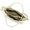 Camilla PREMIUM 10.008 bézs női bőr kézitáska, oldalpánttal  35 x 23 x 16 cm