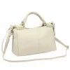 Camilla PREMIUM 10.008 bézs női bőr kézitáska, oldalpánttal  35 x 23 x 16 cm