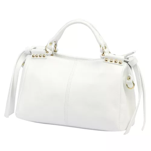 Camilla PREMIUM 10.008 DOLLARO fehér női bőr kézitáska 35 x 23 x 16 cm