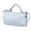 Camilla PREMIUM 10.008 babakék női bőr kézitáska, oldalpánttal 35 x 23 x 16 cm