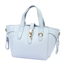   Luka 24-092 babakék női bőr kézitáska, vállpánttal  31 x 20 x 12 cm