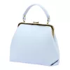 Luka 24-024 pasztell kék női bőr kézitáska oldalpánttal 27 x 23 x 11 cm