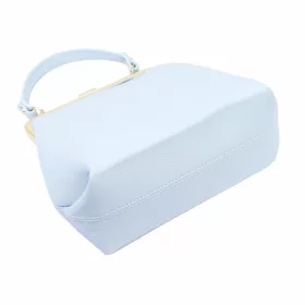   Luka 24-024 pasztell kék női bőr kézitáska oldalpánttal 27 x 23 x 11 cm