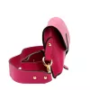 Luka 24-076 magenta női bőr oldaltáska, crossbody 22 x 15 x 6 cm