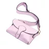 Luka 24-076 levendula lila női bőr oldaltáska, crossbody 22 x 15 x 6 cm