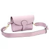 Luka 24-076 levendula lila női bőr oldaltáska, crossbody 22 x 15 x 6 cm