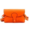 Luka 24-076 mandarin narancs női bőr oldaltáska, crossbody 22 x 15 x 6 cm