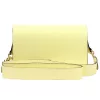 Luka 24-076halvány sárga női bőr oldaltáska, crossbody 22 x 15 x 6 cm