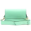 Luka 24-076 türkiz női bőr oldaltáska, crossbody 22 x 15 x 6 cm