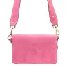 Luka 24-071 rózsaszín női velúr bőr oldaltáska 22.5 x 14.5 x 4.5 cm