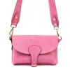 Luka 24-071 rózsaszín női velúr bőr oldaltáska 22.5 x 14.5 x 4.5 cm