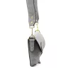 Luka 24-071 szürke női velúr bőr  oldaltáska 22.5 x 14.5 x 4.5 cm