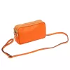 Luka 26-088 mandarin narancssárga női bőr oldaltáska, crossbody 22 x 13 x 7 cm