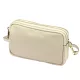 Luka 26-088 bézs női bőr oldaltáska, crossbody 22 x 13 x 7 cm
