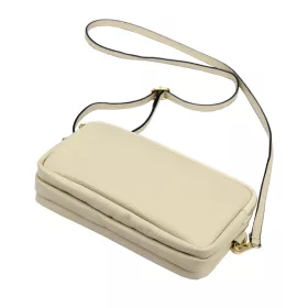   Luka 26-088 bézs női bőr oldaltáska, crossbody 22 x 13 x 7 cm