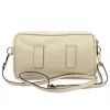 Luka 26-088 bézs női bőr oldaltáska, crossbody 22 x 13 x 7 cm